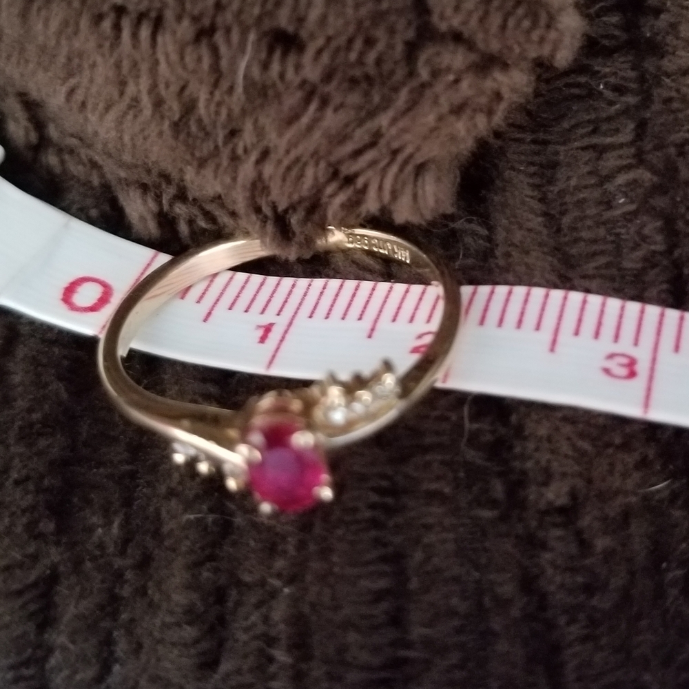 Ruby and diamond ring - Picture 3 of 7